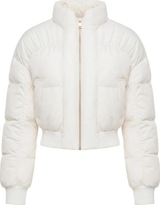 Elisabetta Franchi Piumino Vela - Dames - Winterjassen - Wit - L - Polyester - Jassen