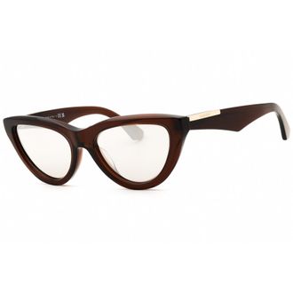 Burberry Clear SIlver Mirror Cat Eye Ladies Sunglasses BE4436U 41448V 55