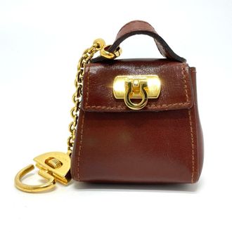 Ferragamo Gancini Leather Handbag Charm (Pre-Owned)
