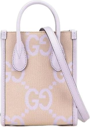 Gucci Pre-owned Mini Bags, female, Purple, Size: ONE SIZE Pre-owned Canvas Mini Bag