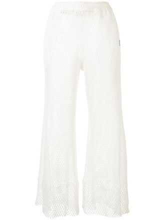 Miharayasuhiro Pantaloni svasati - Bianco