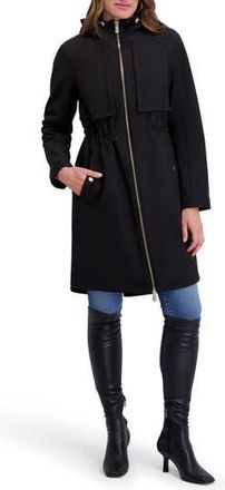 Kensie Shelled Hooded Coat in Black at Nordstrom Rack, Size X-Large