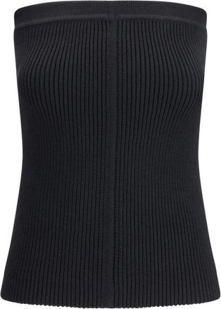 Rick Owens Bandeau Top - Dames - Tops zonder mouwen - Zwart - S - Wol - Tops