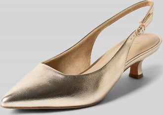 Marco Tozzi Marco Tozzi Pumps mit offener Ferse in Gold, Gr&ouml;&szlig;e 36