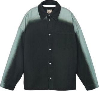 Camperlab Camicia denim a maniche lunghe - Verde