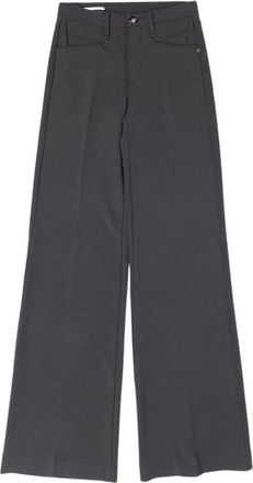 Gas Wide Broeken - Dames - Wijde Broeken - Grijs - W26 - Polyester - Broeken