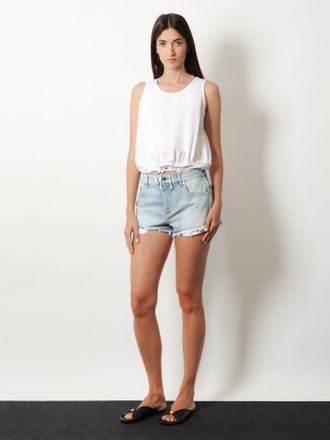Loewe Womens Top Paulas Ibiza White Cotton T-Shirts & Jerseys