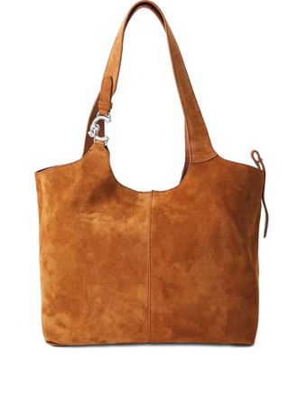 Coccinelle suede shoulder bag - women - Suede - One Size - Brown