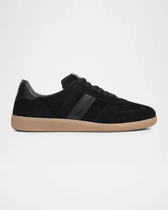 Tom Ford Men & apos;s Suede T Low-Top Sneakers