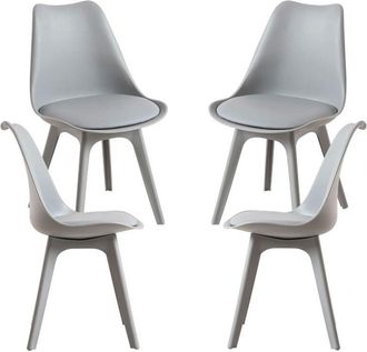 Regalos Miguel Regalos Miguel - Packs Sillas Comedor - Pack 4 Sillas Synk Suprym - Gris claro