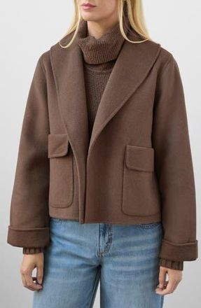 Splendid x @cellajaneblog Crop Icon Coat in Truffle at Nordstrom Rack, Size Medium