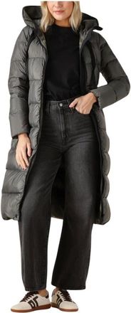 Peuterey Jassen, Dames, Grijs, M, Polyester, Nunki MQN 02 Gewatteerde Jas