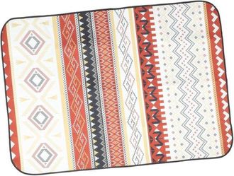 OEM Manta De Picnic De 200x150cm Con Estampado &Eacute;tnico, Repelente Al Agua Y Port&aacute;til, Color Beige/rojo