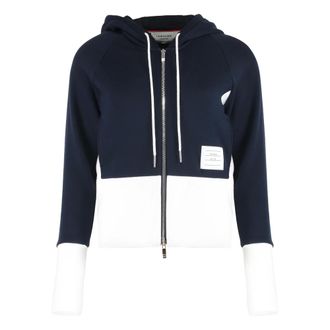 Thom Browne Dames, Sweatshirts & Hoodies, Blauw, Maat: S