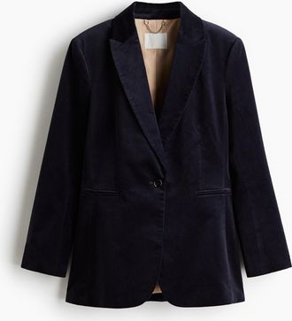 H&M Einreihiger Blazer - Blue