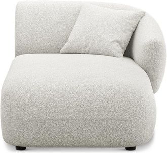Castlery Auburn Right Chaise Customized, (Performance Boucle) Light Grey, Spill Resistant, Modular Furniture Set by Castlery