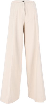 Forte_Forte Fluid Twill Wide-Leg Cotton Pants