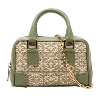Loewe Pre-owned Amazona - Dames - Pre-owned - Groen - Maat: ONE Size Leer