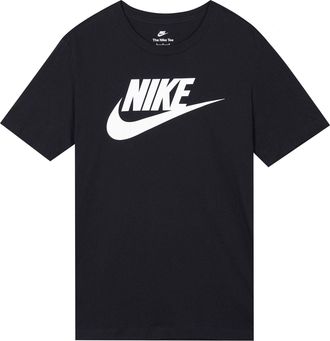 Nike Sportswear Alphabet Logo Printing Round Neck Short Sleeve Black BV0629-010