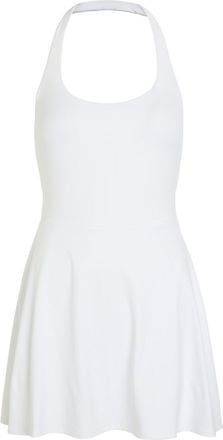 Vuori Clothing Tiebreak Halter Stretch-jersey Mini Tennis Dress - White - S (UK8-10 / S)