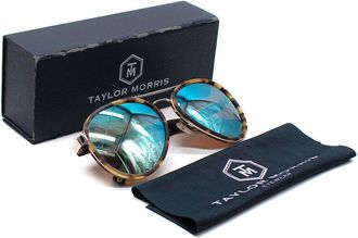 Taylor Morris Tortoiseshell Polarised Aviator Sunglasses Size M