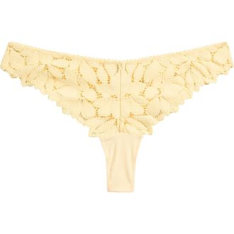 Etam Celeste Tanga in Vanilla at Nordstrom, Size Small