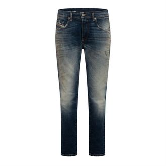 Diesel Mens 2019 D Strukt Slim Fit Jeans in Blue Denim - Size 26W/32L
