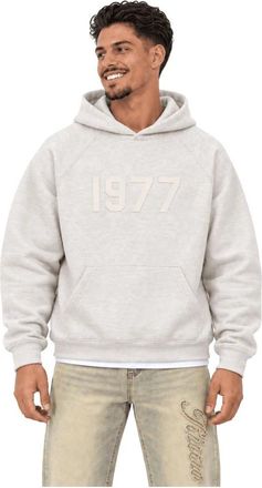 Fear of God 1977 Print Hoodie - Heren - Hoodies - Beige - XS - Katoen - Hoodies & sweatvesten