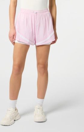 Plein Sport Nylon Shorts Women in Rose/pink at Nordstrom, Size X-Large