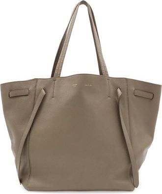 Celine Grayish Leather Shoulder Bag Tote Bag (Pre-Owned)