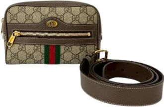 Gucci Pre-owned Plastic gucci-bags - Dames - Vintage Heuptassen - Bruin - ONE Size - Vintage