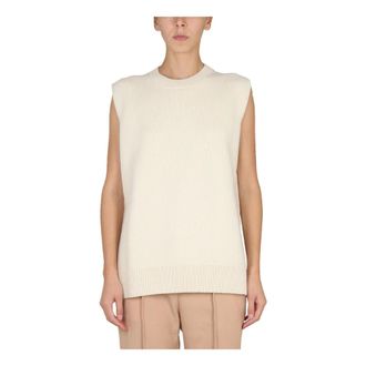 Jil Sander Dames, Truien, Beige, Maat: XS Kasjmier