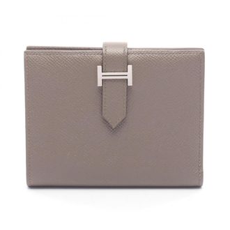 Herm&egrave;s Beige Etain Leather Wallet (Bi-Fold) (Pre-Owned)