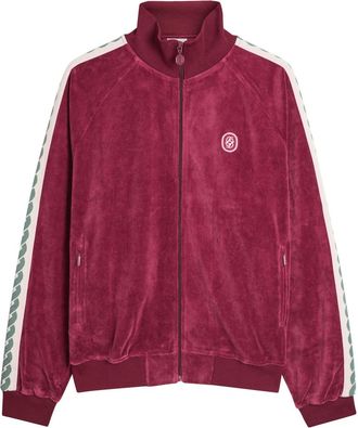 Dr&ocirc;le de Monsieur DR&Ocirc;LE DE Monsieur La Veste Surv&ecirc;tement Velours Terry Track Jacket - Red - XL