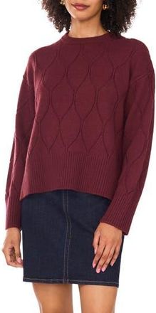 Vince Camuto Long Sleeve Sweater in Crisp Merlot at Nordstrom Rack, Size X-Small