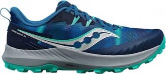 Saucony Mens Peregrine 14 Shoe In Navy/mint