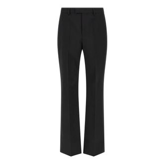 Valentino Garavani Wide Trousers, male, Black, Size: M Trousers