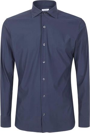 Tintoria Mattei Casual Shirts - Heren - Casual Overhemden - Blauw - 2XL - Overhemden