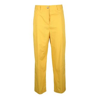 Vicario Cinque Pantalone - Dames - Straight fit broeken - Geel - S - Katoen - Broeken