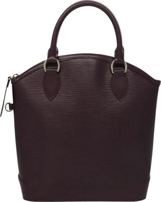 Louis Vuitton Lockit Handbag Epi Leather Purple Leather Bag (Pre-Owned)