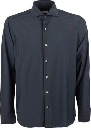 Ghirardelli Black Slim Fit Classic Stretch Shirt