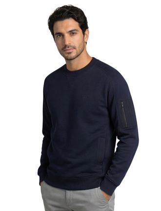 HUGO BOSS sweaters Boss Orange donkerblauw effen