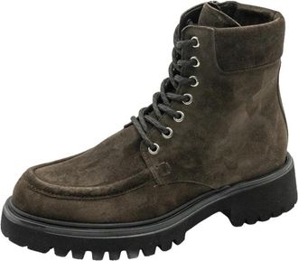 Guglielmo Rotta Winfield Velour Boot - Dames - Veterlaarzen - Bruin - 39 EU - Schoenen