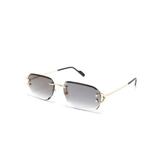 Cartier Sunglasses, male, Yellow, Size: 58 MM Ct0468S 001 Sunglasses
