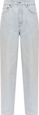 A Gold E Nate Jean Jeans - Dames - Loose Fit Jeans - Blauw - W28 - Katoen - Jeans