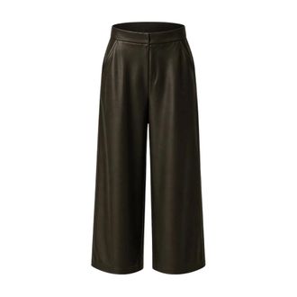 Frank Walder Frank Walder - W61107603 Leren Broek - Dames - Broeken - Bruin - Maat: 3XL Poliester