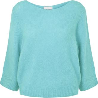 Americandreams Heidy Short Sleeve Pullover - Dames - Ronde hals truien - Groen - L/Xl - Truien & Vesten