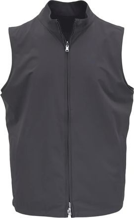 Peter Millar Gilet Ryder con zip - Grigio