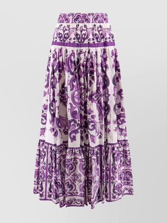 Dolce & Gabbana cotton pleated maxi skirt
