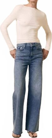 LE JEAN Column With Crystals Jean In Crystal Blue